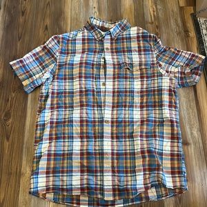 Duluth trading company short sleeve button down shirt